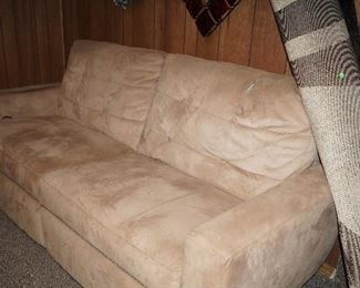 reclining couch, area rug