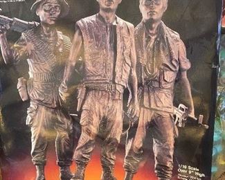 28) Fighting Three, Vietnam Memorial Statues $6