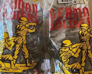 54) Louis Marx WW2 German Soldiers. 50 in Original Bags (2). Unbreakable $12 Each