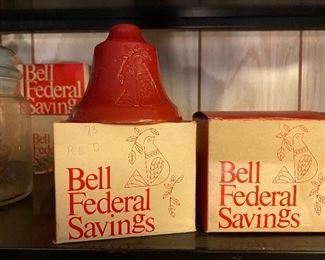 293) Bell Federal Savings Candles in Box $ 3.00 Each 