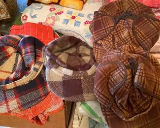 228) Vintage (4) Young Boys Winter Cap with Flaps. LOT $15