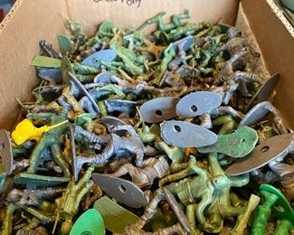 64) Entire Box of Plastic Soldiers $15