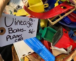 37) Small Vintage Boats Cars ALL $6