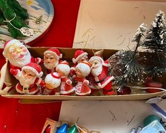 156) Santa/Mrs Clause Ornaments SOLD PAIR $4 Per Pair