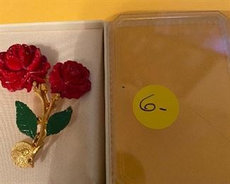 212) Rose Pin$6