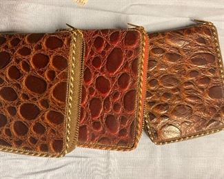 377) Vintage Hand Tooled Leather Wallets (3) $15