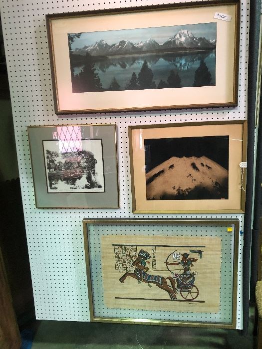 Literally 100's of pieces of art! All sizes and mediums! Many originals, many signed and numbered!