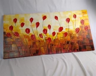 Asdam Art Oil Painting of Flowers