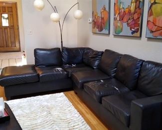 LShaped 2 Piece Sofa Set