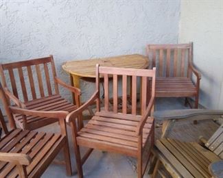 Teak Patio Set