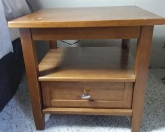 Two Wood Nightstands