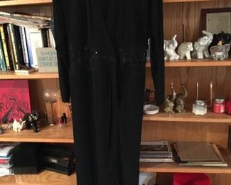Sequin black evening gown 