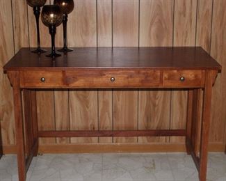Mission Style Oak Computer Desk (47 3/8” W x 22”D x 30”H)