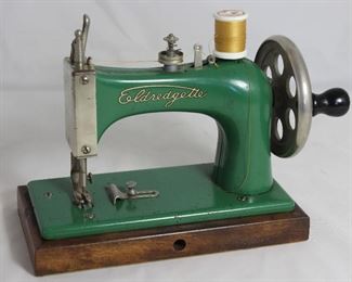 “Eldredgette” Manufactured by National Sewing Machine Co. “Just Like Mother’s” Vintage Child’s Toy Sewing Machine