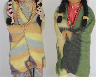 Skookum Indian Dolls (16”) With Composition Heads (c. 1930-1940)