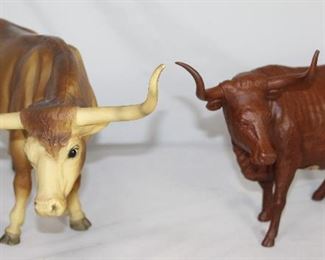 Breyer Longhorn Chestnut Bull. Red Mill Longhorn Bull 1987