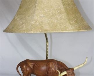 Longhorn Bull Table Lamp
