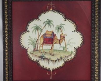Framed Camel Print (21” x 21”)