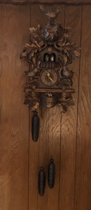 Vintage Black Forrest W. Germany Cuckoo Clock