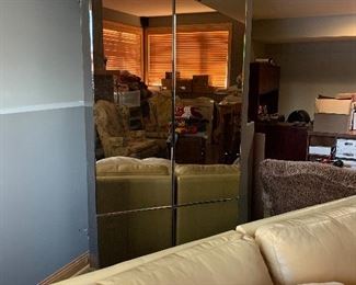 mirrored wardrobe cabinet