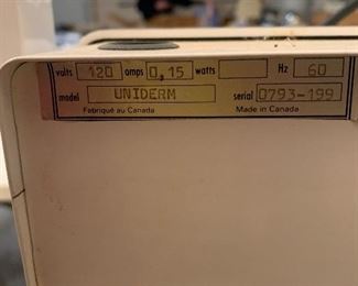 uniderm machine