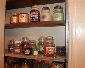 Yankee Candle scented candles, many different kinds and sought after varieties