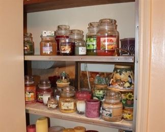 Yankee Candle scented candles, many different kinds and sought after varieties