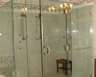 3-Head Glassed-In Shower