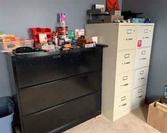 filing cabinets and misc office items 