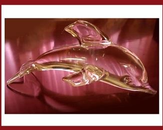 Elegant Glass Dolphin