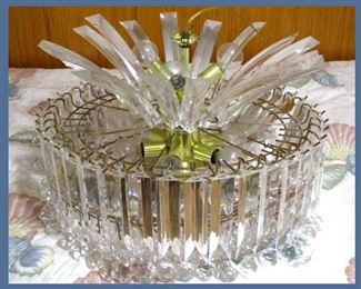 Huge Acrylic Chandelier; a Real Statement Piece