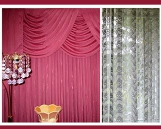 HUGE Drapes and Lacy Sheers are for Sale TOO 
