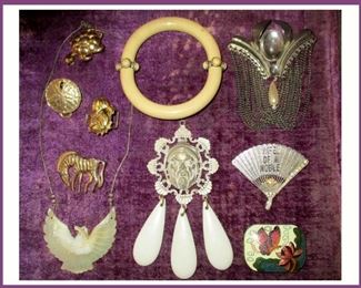 Interesting Costume Jewelry; There are Loads of Bagged Pieces available as well 