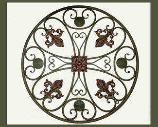 Large Metal Decorative Wall Plaque