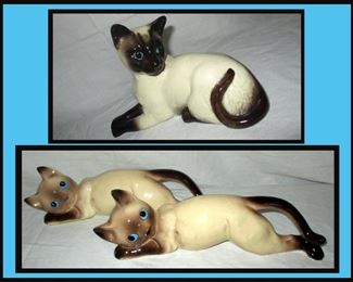  Cute Cat Figurine and Pair of Precious Hanging Cats 
