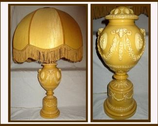 Pair of Large Jasper Ware Style Lamps 