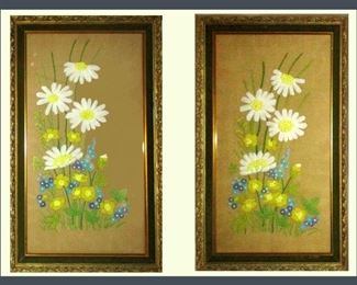 Pair of Pretty Needlepoints 