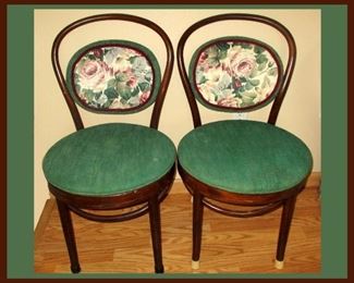 Pair of Vintage Balloon Back Chairs 