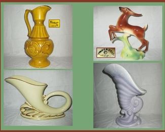 Pottery including Stewart B McColloch of California and Haeger Pottery 