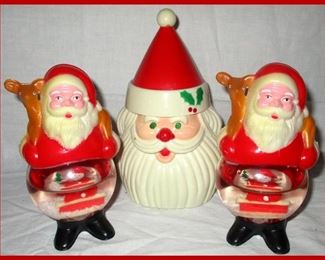 Vintage Santa Snow Globes 
