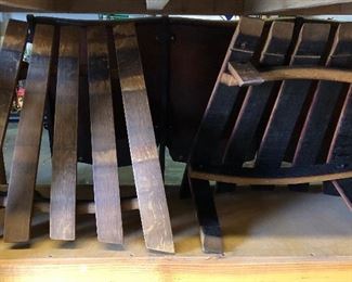 Wine Barrel Ottomans