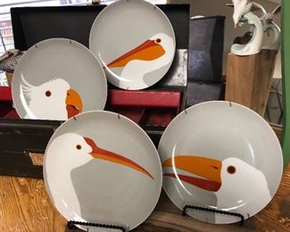 Fitz & Floyd Set of 4 Plates