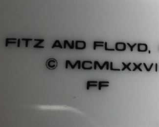 Fitz & Floyd Set of 4 Plates