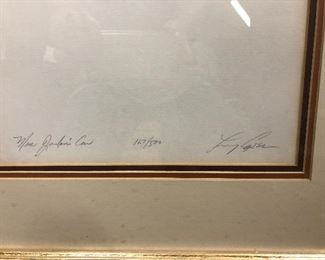 Larry Greer Signed Litho "Mrs. Jordan's Car"