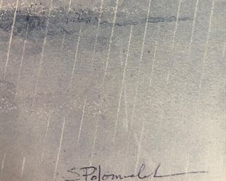 Amish Buggy Feeding Geese by S Polonchak