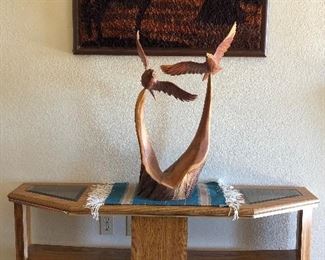 Entry Table, Wood Sculpture