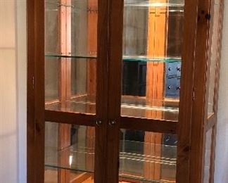 Lighted Glass Shelf Curio