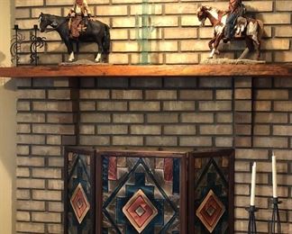 Fireplace Screen, Sculptures