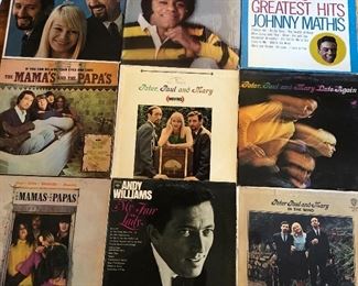 Vinyl: Mama's and Papa's, Andy Williams, Peter, Paul & Mary
