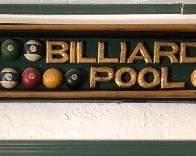 Billiards Pool Sign